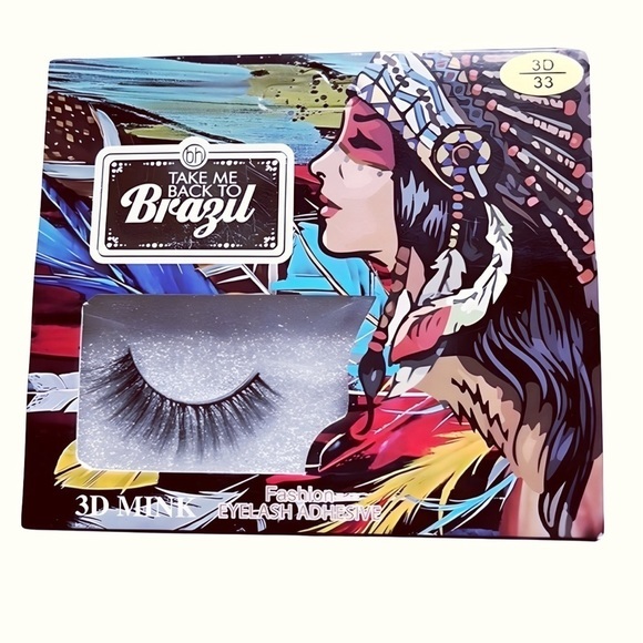 Take Me Back To Brazil 3D Mink Fashion‎ Eyelash Adhesive Professional Eyelashes - Picture 1 of 2